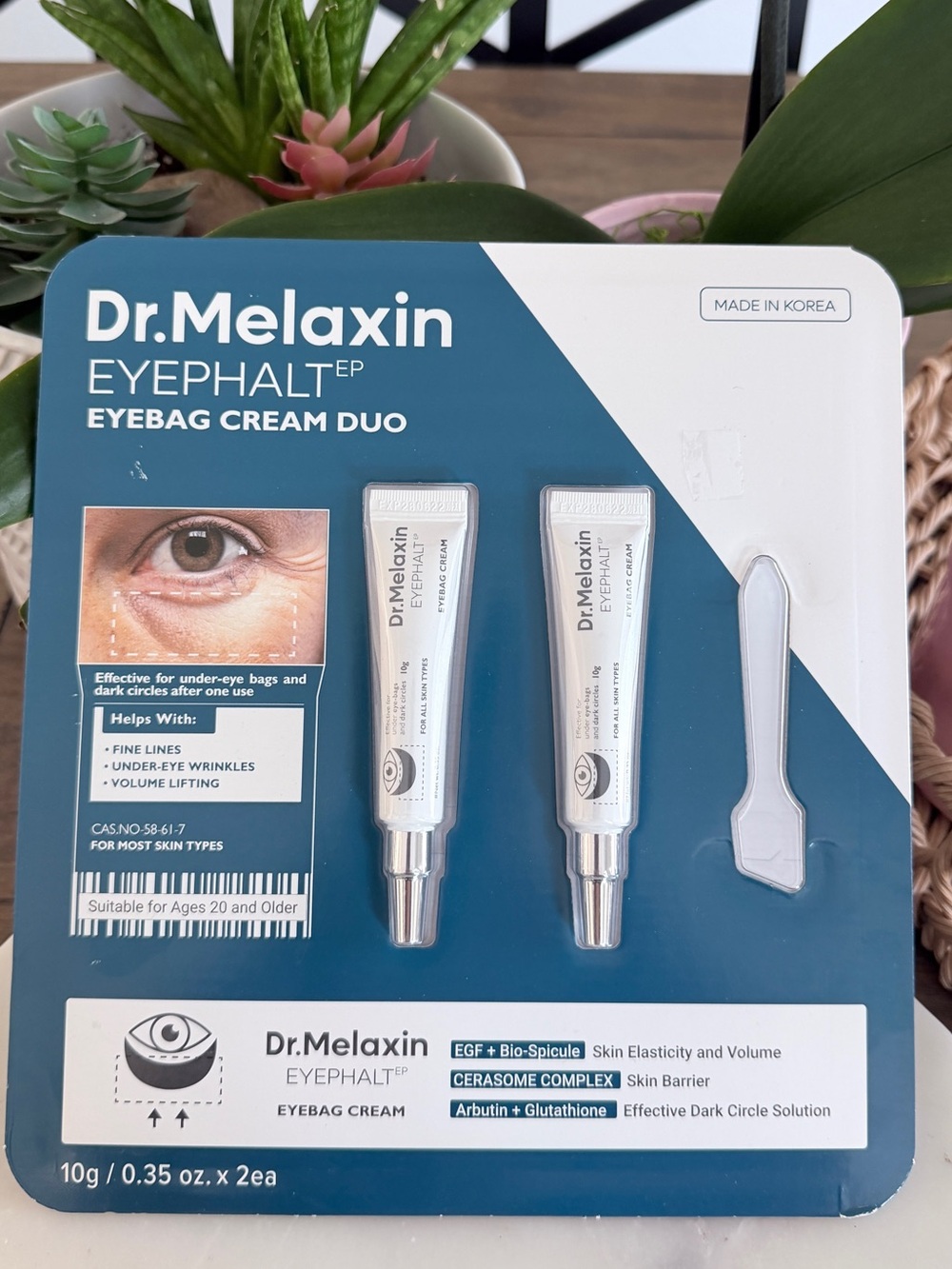 Dr.Melaxin Eyephalt Eyebag Cream Duo -  10 g/ .35 oz. Ea